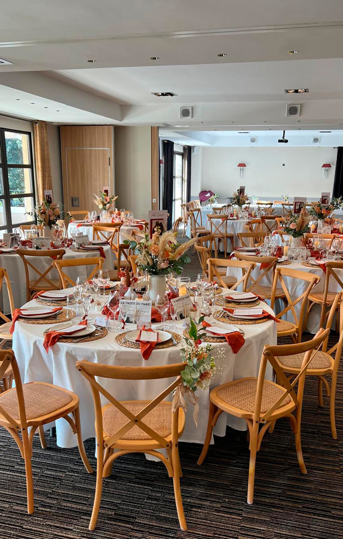 déjeuner de mariage aux Mas du Grand Vallon à Mougins